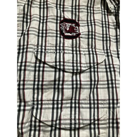 Columbia Mens Sz L Gamecocks Shirt Super Bonehead PFG Fishing Sports USC NCAA - Picture 2 of 10
